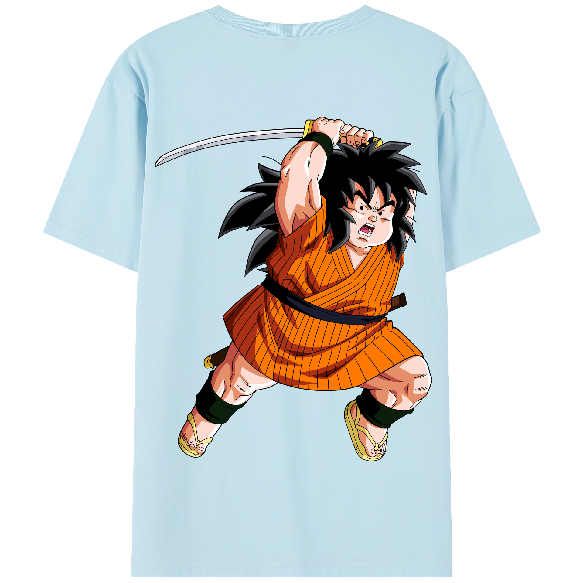 （画像用） ドラゴンボール やじろべえ DRAGON BALL Yajirobe 綿100％半袖Tシャツ（背面プリント）